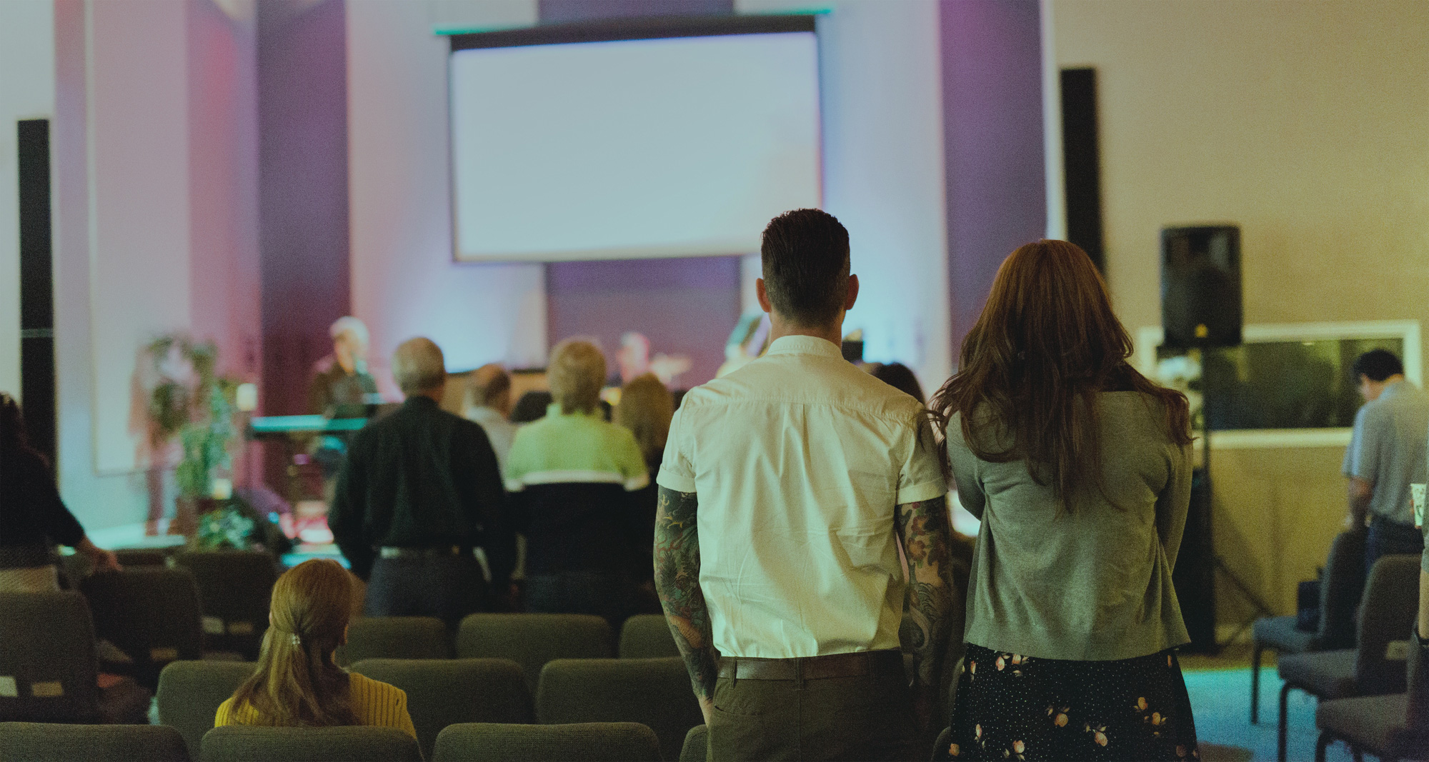 Jackson Baptist Church congregation worshipping together